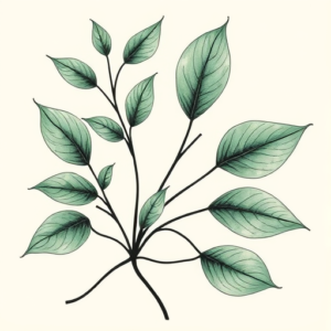 Botanical Emerald Tattoo