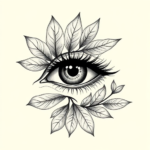 Botanical Eye Tattoo