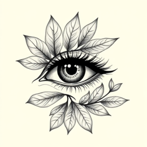 Botanical Eye Tattoo