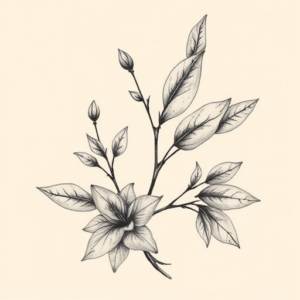 Botanical Fenrir Tattoo