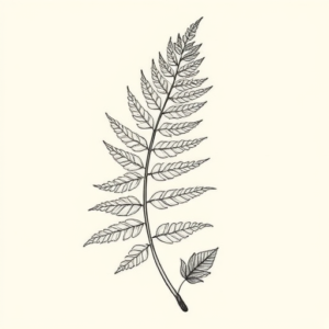 Botanical Fern Tattoo