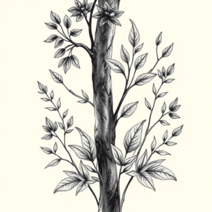 Botanical Forest Tattoo