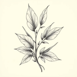 Botanical Ghost Tattoo