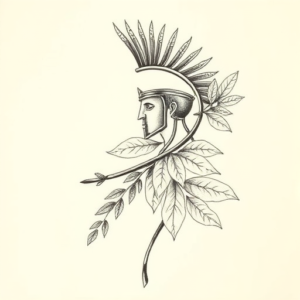 Botanical Gladiator Tattoo