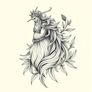 Botanical God Tattoo