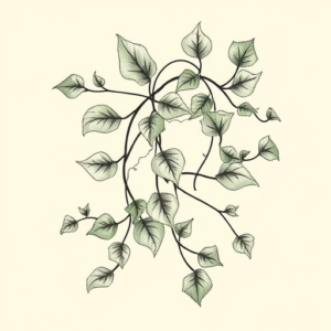 Botanical Ivy Tattoo