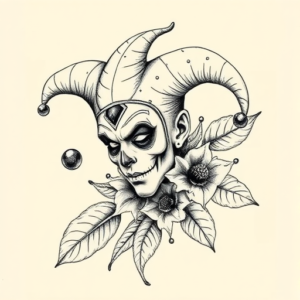Botanical Jester Tattoo
