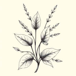 Botanical King Tattoo