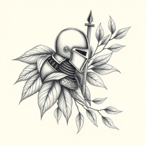 Botanical Knight Tattoo