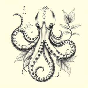 Botanical Kraken Tattoo