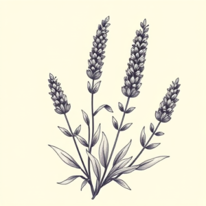 Botanical Lavender Tattoo