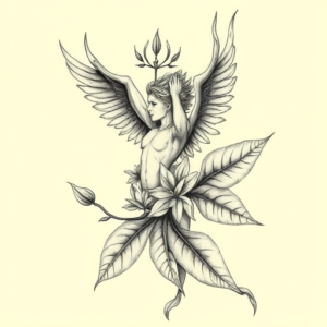 Botanical Lucifer Tattoo