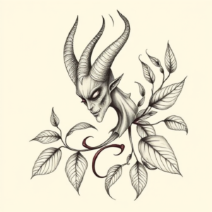 Botanical Maleficent Tattoo
