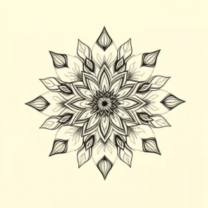 Botanical Mandala Tattoo