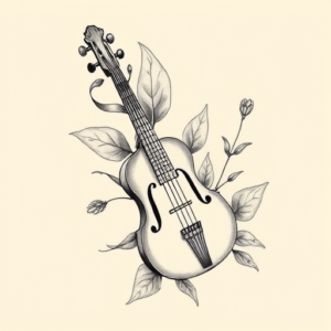 Botanical Music Tattoo