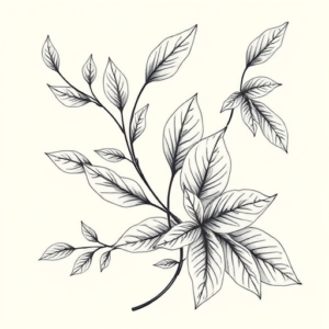 Botanical Nautical Tattoo