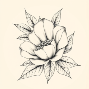 Botanical Pearl Tattoo