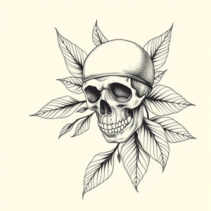 Botanical Pirate Tattoo