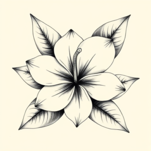 Botanical Plumeria Tattoo