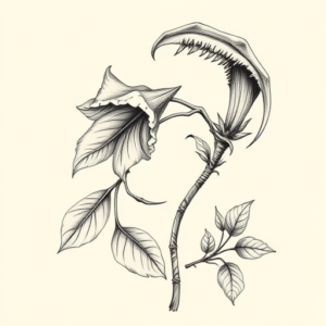 Botanical Reaper Tattoo