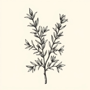 Botanical Rosemary Tattoo