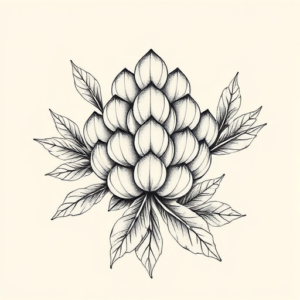 Botanical Scale Tattoo