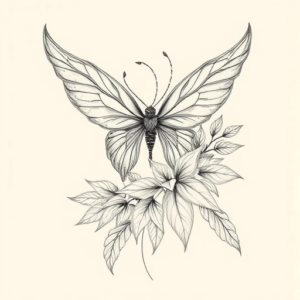 Botanical Seraphim Tattoo