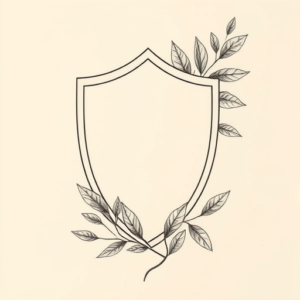 Botanical Shield Tattoo