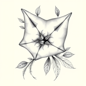 Botanical Stingray Tattoo