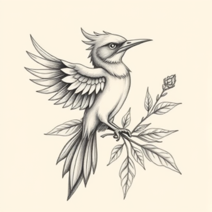 Botanical Thunderbird Tattoo