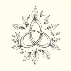 Botanical Triquetra Tattoo
