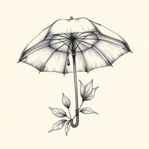 Botanical Umbrella Tattoo