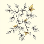 Botanical Vine Tattoo