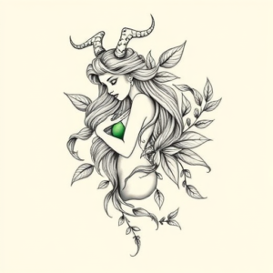 Botanical Virgo Tattoo