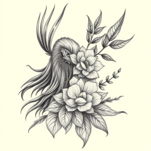 Botanical Warrior Tattoo