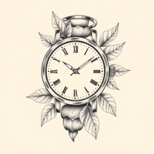 Botanical Watch Tattoo