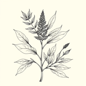 Botanical Weed Tattoo