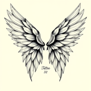 Botanical Wings Tattoo