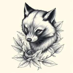 Botanical Wolverine Tattoo