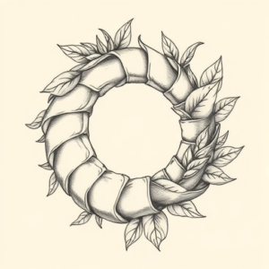 Botanical Wormhole Tattoo