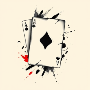 Brushstroke Ace Tattoo