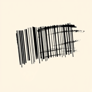 Brushstroke Barcode Tattoo