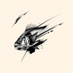 Brushstroke Bass Tattoo