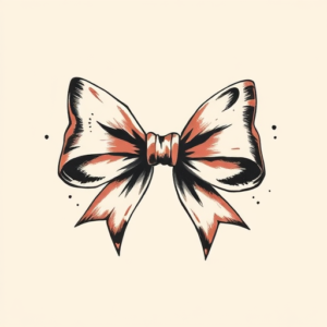 Brushstroke Bow Tattoo