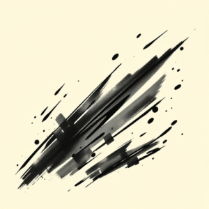 Brushstroke Cartoon Tattoo