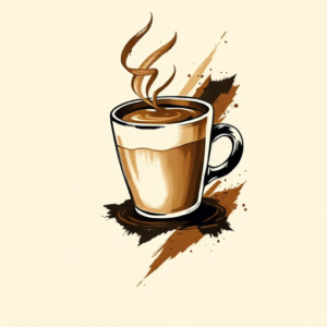 Brushstroke Coffee Tattoo