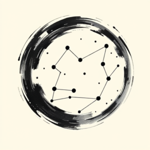 Brushstroke Constellation Tattoo