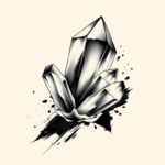Brushstroke Crystal Tattoo