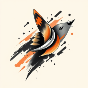 Brushstroke Cute Tattoo