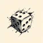 Brushstroke Dice Tattoo
